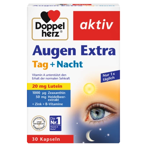 Abbildung der Produktverpackung Doppelherz aktiv Augen Extra Frontansicht